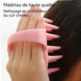 Brosse de massage 80x90mm Silicone Nettoyage en profondeur Facile à transporter Confortable Durable Brosse Massage Cuir Chevelu