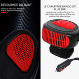 Chauffage de voiture 16x12x7,5cm air froid et chaud rotatif à 360 degrés dégivrage et désembuage chauffage réchauffeur de voiture