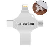 Clé usb 4 en 1 64 GO clé usb stockage mémoire flash multimédia compatible téléphones portables ordinateurs double usage téléphone