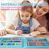 Dessin crayons 150 PCS malette de coloriage enfants aquarelle crayon enfants dessin kit crayons de couleur ensemble crayon peinture
