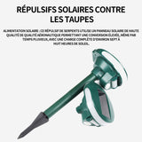 Répulsif à ultrasons solaire LED flash répulsif solaire pour animaux imperméable 10 bandes de fréquences automatiquement converties