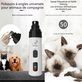 Lime à ongles pour chien Lime Ongle Griffes Chien Electrique Silencieux Lime Griffe Chien Electrique Sécurité Coupe Griffe Chien