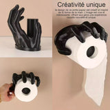 Porte-serviettes en papier en résine forme de la main porte essuie tout support de rouleau de papier essuie créativité cadeau