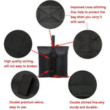 Sacs de sable fixes pour tente en tissu Oxford PVC600D 4 pièces sacs de sable pour parasol d'extérieur adaptés à toute tente
