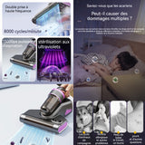 Aspirateur anti acariens 15000pa 2000mah LED écran aspirateur à main avec 320ml boîte à poussière aspirateur matelas anti acariens