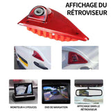 améra de recul ABS 7 pouces modèle 12 v 2 w feu stop universel caméra d'image de recul lentille tout verre caméra étanche IP67