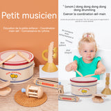 Instruments de musique 5 pcs Ensemble de batterie harmonica castagnettes instruments de musique sensoriels pour enfants Âge 3+
