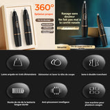 Tondeuse pour poils de nez matériau abs,lame lavable rasoir nasal électrique non invasif rechargeable par usb tondeuse à sourcils