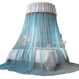 Plafond romantique princesse dôme moustiquaire lit manteau court moustiquaire sans installation ménage atterrissage surélevé