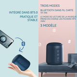 Enceinte mini portable bleu haut-parleur bluetooth portable d'extérieur sans fil étanche et anti poussière charge rapide decoration