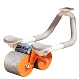 Roue abdominale plank ab pour core trainer roue abdominale à rebond automatique rouleau 4d avec support de coude comprend un tapis
