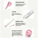 Brosse à dents électrique pour animaux - T'CHOUPIN - Convient aux chats et aux chiens - Soies douces - Tête de brosse remplaçable