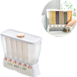 Boîte de stockage de riz compartimentée Organisateur de grains de riz Résistant aux insectes et à l'humidité Capacité 10L+.