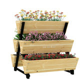 Seau de  culture de jardin 75Lx78Lx77H cm Pot de potager carré Insert  d'irrigation Drainage Feutre Pot de légumes carré en bois