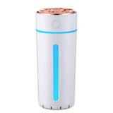 Humidificateur mini humidificateur 1.6-2w 5V capacité du réservoir d'eau 360ml sortie de brume 25-40ml/h brume 7x7x16.5cm blanc