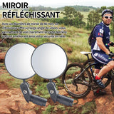 Rétroviseur vélo Lot de 2 rétroviseurs adapté pour rétroviseur de vélo 18-22 mm réflecteur universel équipement de cyclisme noir