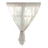 Volets Rideau 70x120cm aucun poinçonnage requis rideau gaze blanche esthétique convient chambre/balcon/salle manger/salon rideau