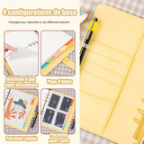 lasseur livre à feuilles mobiles A5 80feuilles boucle magnétique faux cuir classeur à levier classeur organiseur classeur enveloppe