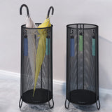 Porte-parapluie en fer   19*49.3cm   Bac à eau fixe   Stable et non oscillant   Porte-parapluie de rangement pour la maison