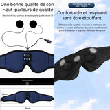 Casque de sommeil 10 heures endurance musique masque pour les yeux sommeil casque 3D Bluetooth sans ombrage sommeil voyage aérien