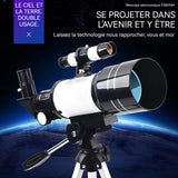 Télescope 70mm télescope astronomique haute définition cadeaux pour enfants étudiants ouverture 300 mm convient aux débutants