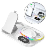 Base de chargement sans fil    Design 3 en 1   Lumière d'ambiance RVB   Horloge numérique   Contrôle intelligent de la température