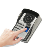 Sonnette 7 pouces interphone visuel filaire code sonnette télécommande déverrouillage par empreinte digitale portier électronique