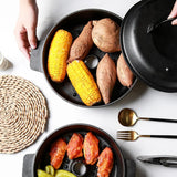 Rôtissoire pour patates douces, rôtissoire pour pommes de terre et châtaignes en fonte de haute qualité pour barbecue en fonte