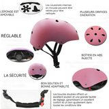 asque de vélo 50-54cm casque d'équitation equipement pilote réglable léger casque léger homme et femme casque moto scooter rose