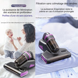 Aspirateur anti acariens 15000pa 2000mah LED écran aspirateur à main avec 320ml boîte à poussière aspirateur matelas anti acariens
