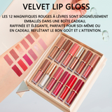 Lip gloss 12pcs liquid lipstick set avec 10pcs matte lip gloss and 2pcs rouge à lèvres brillant emballage de boîte-cadeau exquis