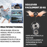 Fil de peche 1000M PE tressé ligne de pêche vert 0.37mmN ligne de pêche résistant à l'abrasion et durable ligne de pecheligne peche