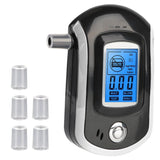Testeur d'alcool  Portable Mini  Test d'alcoolémie  Conduite de moto 5 buses Détection précise Type de souffle Moniteur LCD