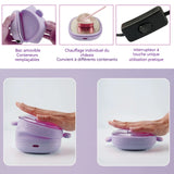 Chauffe cire epilation electrique professionnelle 400ml pliable silicone facile nettoyer chauffe-cire electrique portable compact