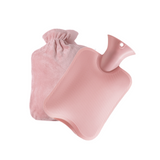 Bouillotte 2000ml 26x17cm sac chauffe-mains en fausse fourrure de lapin, bouillotte remplie d'eau  en hiver chauffe-mains sécurité