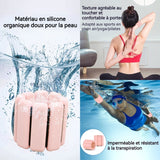 Bracelet lesté rose 2PCS 0,45kg réglable antidérapant poids de poignet poids de cheville pour yoga/course à pied/pilates poids