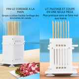 Fabricant de brochettes de viande 20,5x11,5cm boîte à brochettes à 49 trous brochettes de viande machine à brochettes de viande