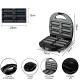 Poêle À Saucisses 6 trous pour prise Réchauffeur de hot-dog machine petit-déjeuner domestique 850W chauffe-hot-dog double face