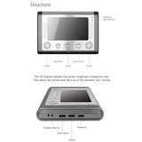 Sonnette d'interphone visuelle 7 pouces sonnette d'intérieur filaire sonnette d'extérieur machine angle réglable