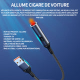 Allume cigarette 5v 2A car USB cigarette lighter windproof electronic cigarette lighter USB power supply smart dual chip long 80cm