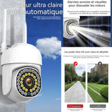 Camera surveillance wifi exterieure sans fil 1080P IPX66 50m vision nocturne IR PTZ audio bidirectionnel caméra de surveillance