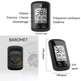 Compteur vélo rechargeable ipx7 étanche avec l'application mobile compteur vitesse velo compteur vélo GPS ordinateur de vélo GPS