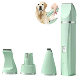 Ensemble de tondeuse pour animaux de compagnie 4-en-1 rasage pour chat et chien vernis à ongles nettoyage et beauté