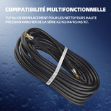 Tuyau de nettoyage 5 m tuyau haute pression pour nettoyeur haute pression karcher K2 -K7 avec embouts en laiton connecteur rapide