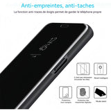 oque transparente Galaxy S10 noir Intelligent 6,1 pouces Couvercle rabattable Avec support Étui de téléphone portable ultra-mince