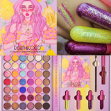 Palette de fard 46 couleurs maquillage ice candy sydney ombre à paupières set highlight pearl matte spice lasting fard a paupiere