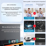Webcam pour PC 2k rotatif avec lumière circulaire et microphone et trépied streaming webcam mise au point automatique caméra web