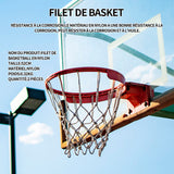 Filet de basket 2 pièces filet de basket-ball filet de basketball multicolore basket filet de rechange multicolore blanc nylon