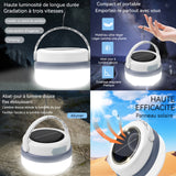 Ampoule 20W 6600mA lampe de camping solaire à LED avec 3 modes d'éclairage et crochet portatif lampe de camping super lumineuse