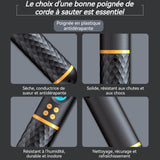 Corde à sauter 3m ABS corde à sauter intelligente Ballon d'attache à double usage corde à billes compteur LED sports fitness boxe
